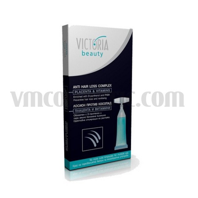 Victoria Beauty Лосион против косопад с плацента и витамини 5x10мл