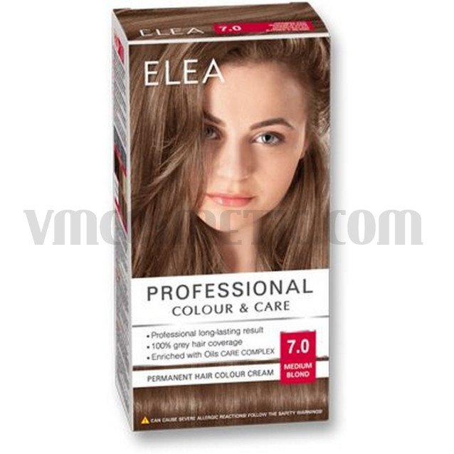ELEA Боя за коса "Elea Professional Colour & Care" - № 7/0 Средно рус