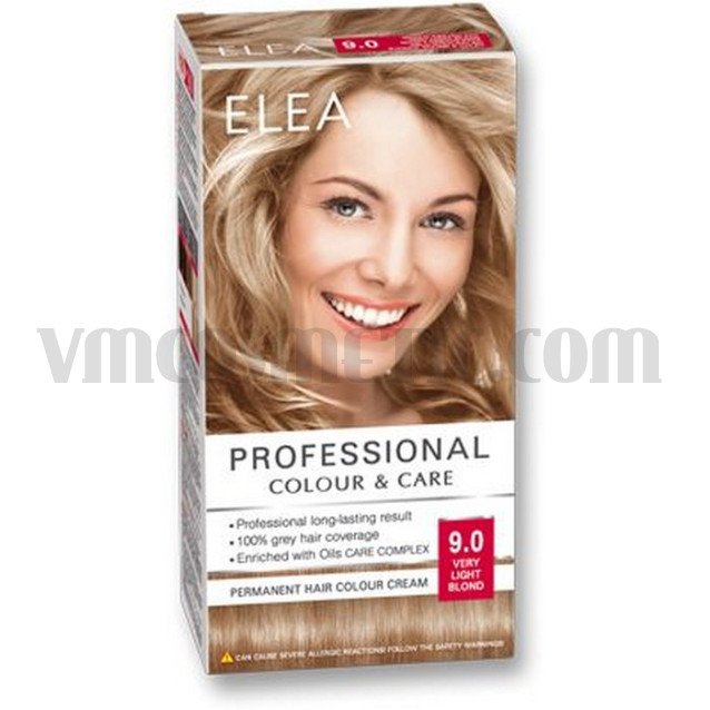 ELEA Боя за коса "Elea Professional Colour & Care" - № 9/0 Много светло рус