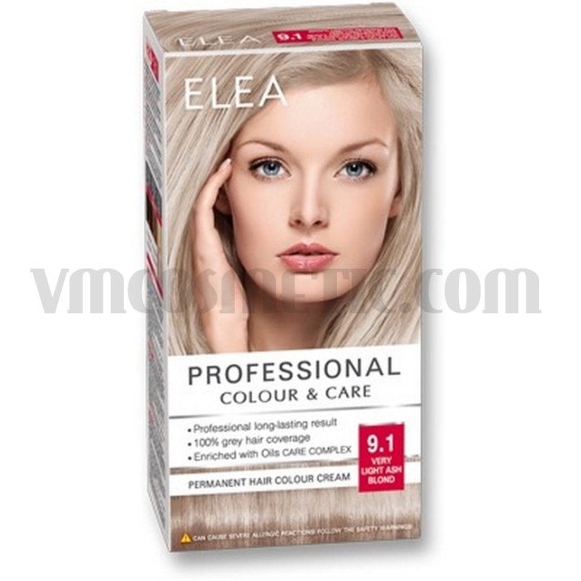 ELEA Боя за коса "Elea Professional Colour & Care" - № 9/1 Много светло пепелно рус
