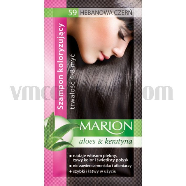Marion Шампоан оцветител 59 абаносово черно / ebony black ( 6 бр в кутия )