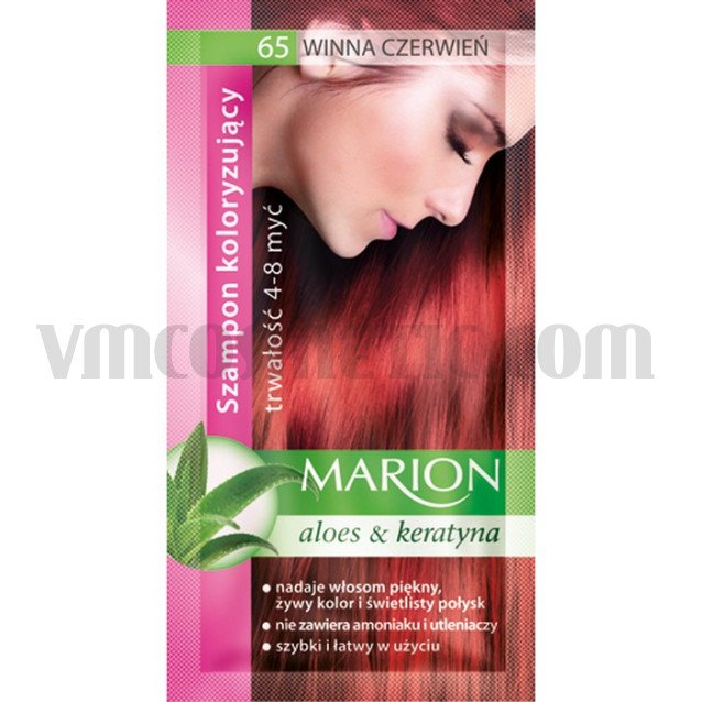 Marion Шампоан оцветител 65 винено червено / wine red ( 6 бр в кутия )