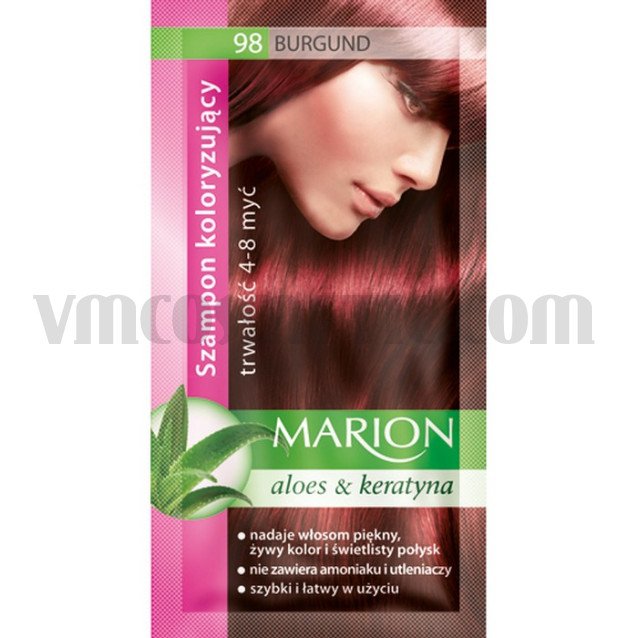 Marion Шампоан оцветител 98 бургундско червено / burgundy ( 6 бр в кутия )