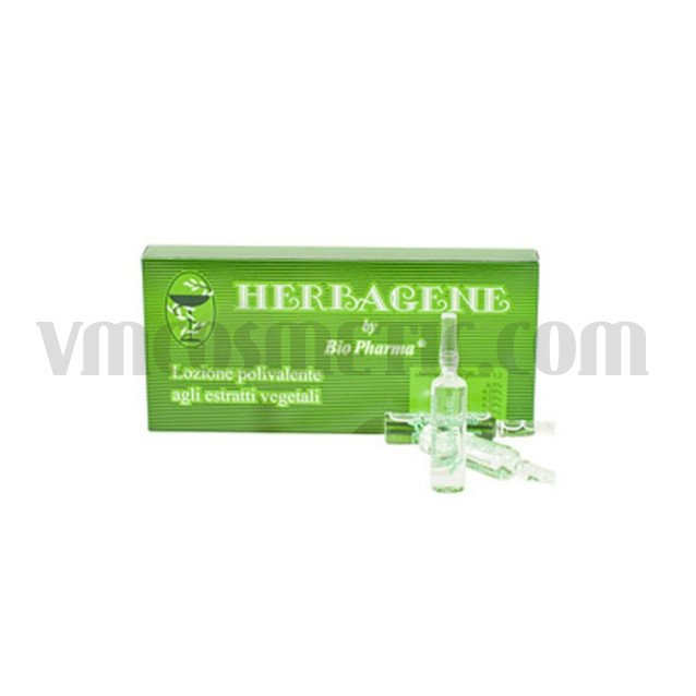 BioPharma Herbagene – ампули за омазняващи се коси, срещу пърхот и косопад 8x10 ml
