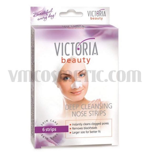 Victoria beauty Ленти за почистване на нос 6 бр. в опаковка