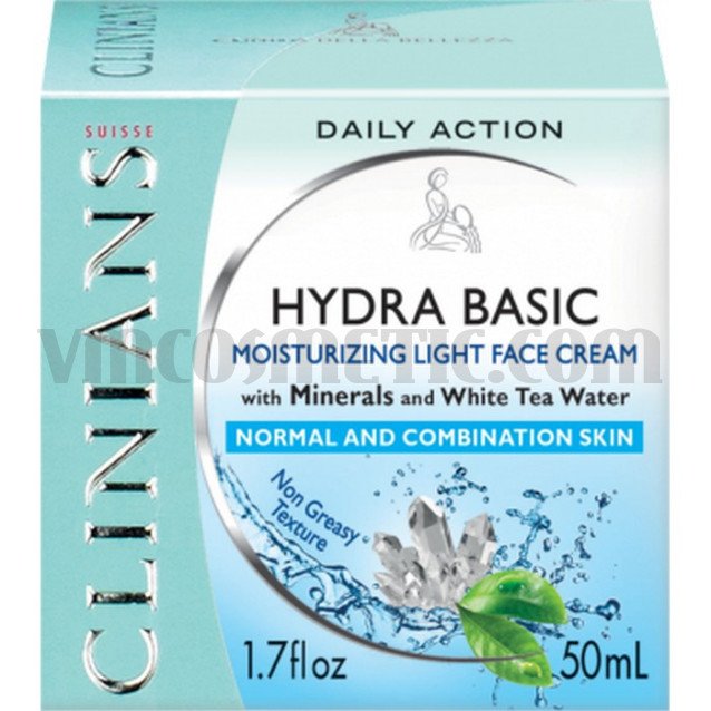 Clinians Hydra Basic Дневен хидратиращ крем с минерали Clinians Hydra Basic Дневен хидратиращ крем с минерали