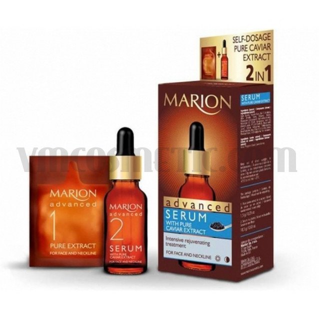 MARION ПОДМЛАДЯВАЩ СЕРУМ С ЕКСТРАКТ ОТ ХАЙВЕР 2В1 18,5ml MARION ПОДМЛАДЯВАЩ СЕРУМ С ЕКСТРАКТ ОТ ХАЙВЕР 2В1 18,5ml