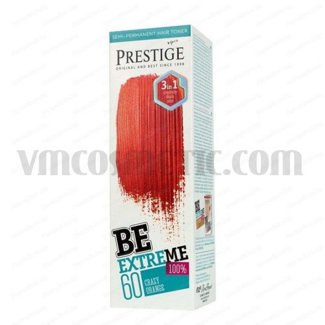 Prestige Be Extreme Тонер за коса-60 Лудо оранжев Prestige Be Extreme Тонер за коса-60 Лудо оранжев