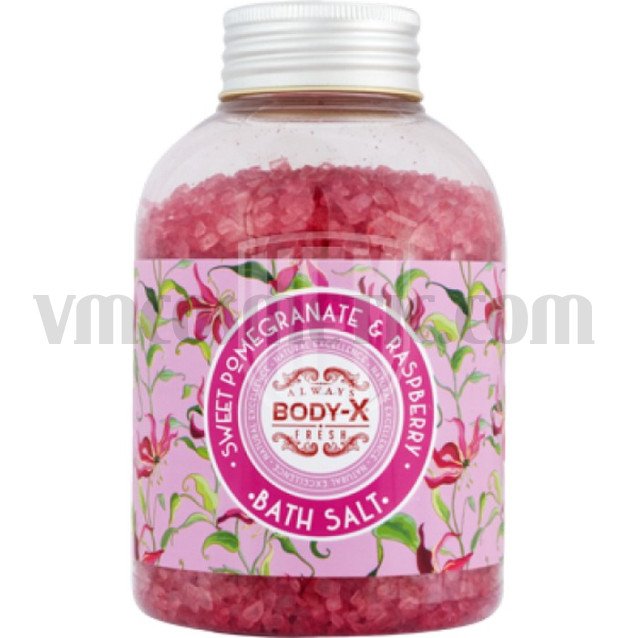 Body-X Соли за баня Sweet Pomegranate & Raspberry