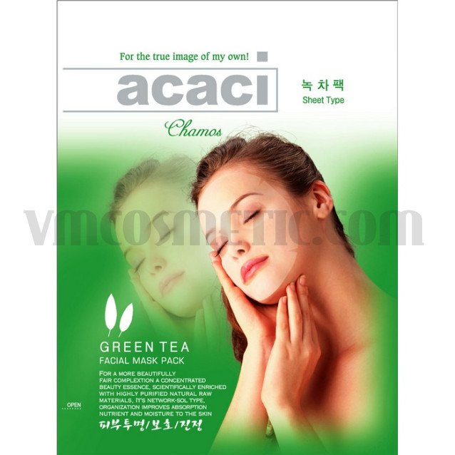 Chamos Acaci Хидратираща маска за лице със зелен чай