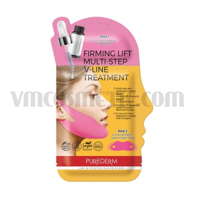Purederm Повдигаща и изглаждаща маска + серум за V зона