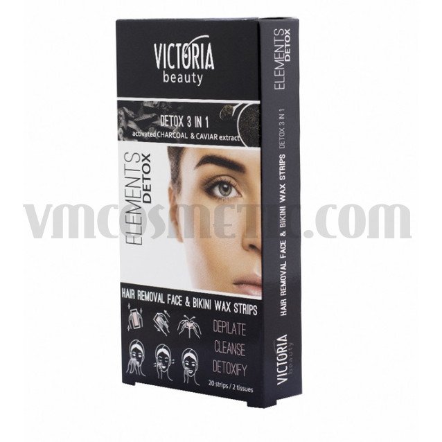 Victoria Beauty Депилиращи ленти за лице Detox 3in1