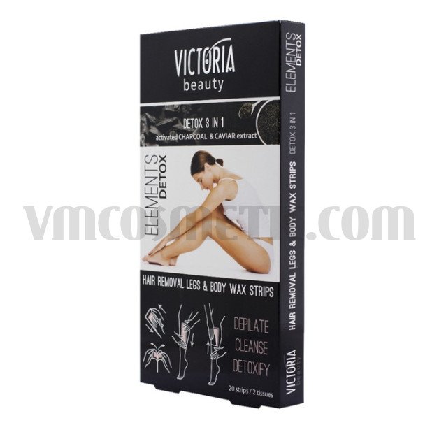 Victoria Beauty Депилиращи ленти за тяло Detox 3in1