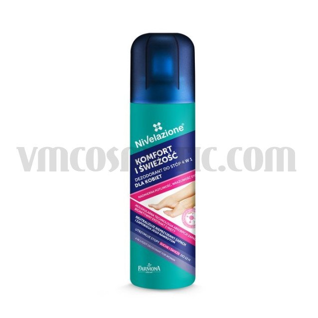 Farmona Nivelazione 4 в 1 Флорален  дезодорант-спрей  против гъбички и потене на краката