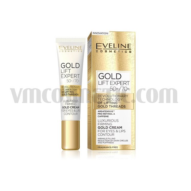 Eveline Gold Lift Expert ОКОЛООЧЕН КРЕМ С 24К ЗЛАТО