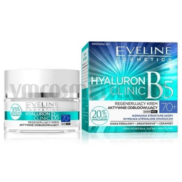 Eveline Hyaluron Clinic 70+ ПОДХРАНВАЩ ДНЕВЕН/НОЩЕН КРЕМ-КОНЦЕНТРАТ СРЕЩУ ДЪЛБОКИ БРЪЧКИ Eveline Hyaluron Clinic 70+ ПОДХРАНВАЩ ДНЕВЕН/НОЩЕН КРЕМ-КОНЦЕНТРАТ СРЕЩУ ДЪЛБОКИ БРЪЧКИ