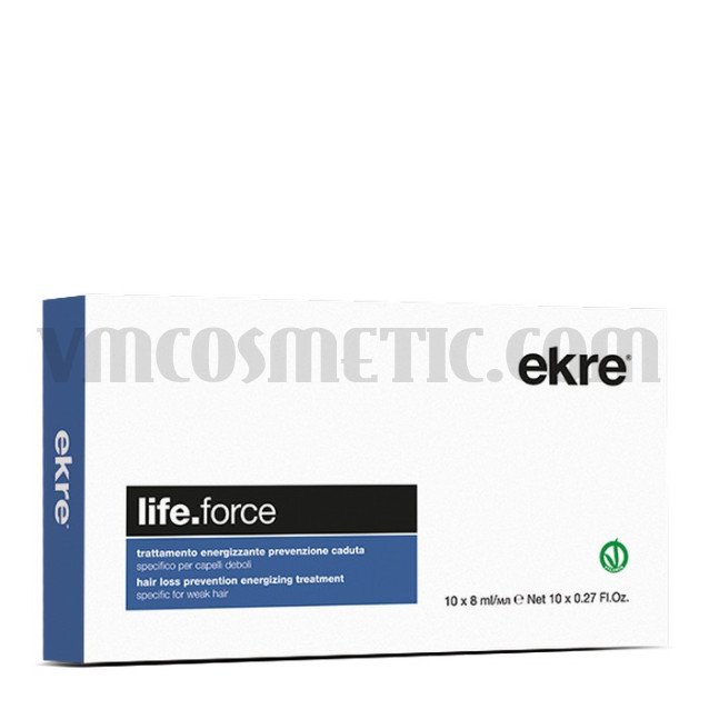 EKRE Life Force Стимулиращи ампули против косопад - 10x8мл. EKRE Life Force Стимулиращи ампули против косопад - 10x8мл.