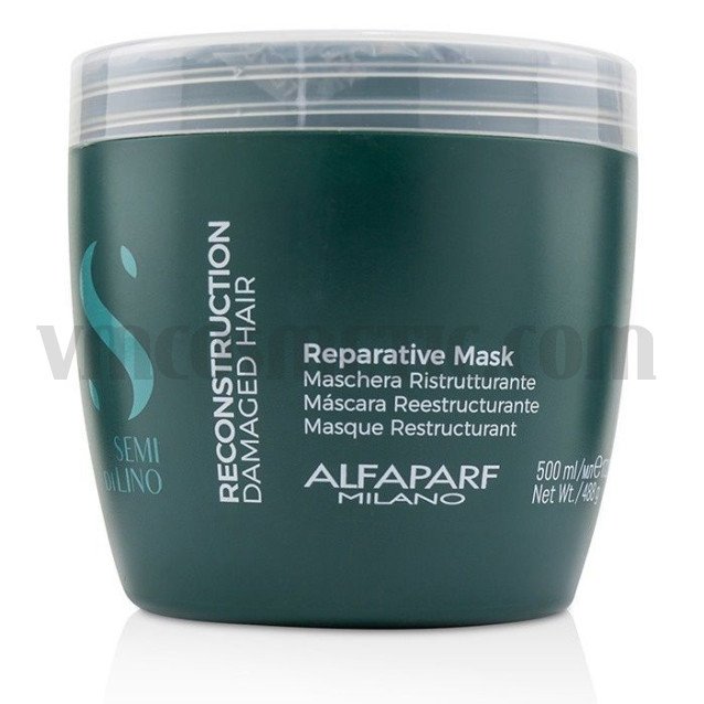 Маска за изтощена коса с екстракт от бамбук и ленено семе Alfaparf Semi Di Lino Reconstruction Reparative Mask