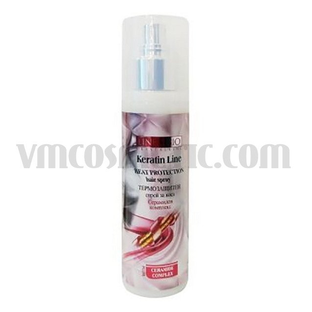 Термозащитен спрей за коса със Серамиден комплекс Linea Bio Keratin Line Heat Protection Hair Spray