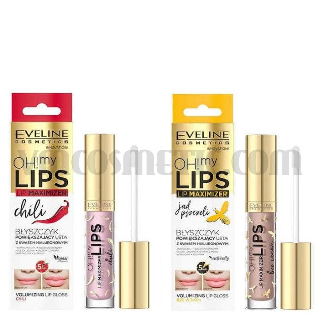 Гланц за уголемяване на устните с чили Eveline OH! My Lips Lip Maximizer Chili