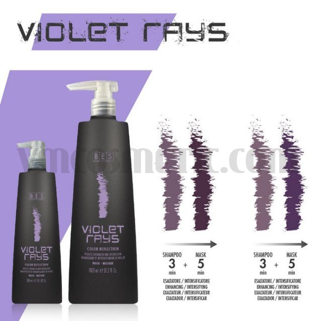 Оцветяваща маска с тонизиращо действие Виолет Bes Violet Rays