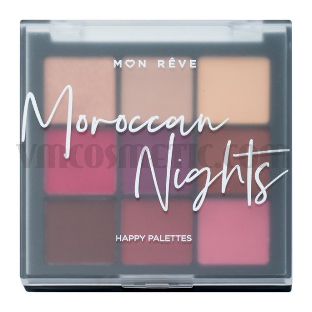 Палитра сенки за очи 9 цвята Mon Reve Moroccan Nights Happy Palettes