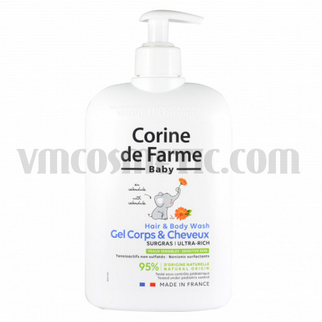 Corine de Farme BABY Гел за коса и тяло с екстракт от невен