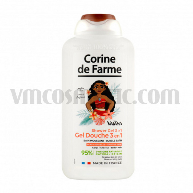 Corine de Farme 3 в 1 Душ гел, шампоан, пяна за вана Disney Vaiana