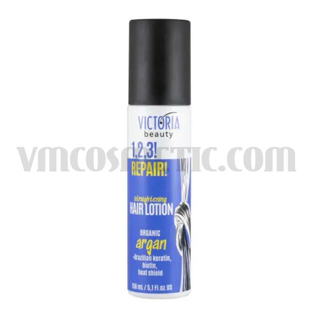 Victoria Beauty  1,2,3! REPAIR! Термозащитен лосион за изправяне на коса с арган
