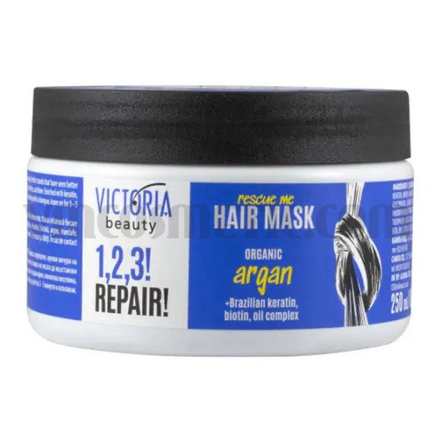 Victoria Beauty 1,2,3! REPAIR! Маска за увредена коса с арган Victoria Beauty 1,2,3! REPAIR! Маска за увредена коса с арган