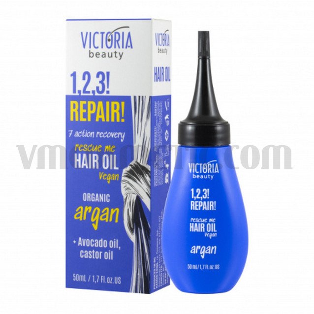 Victoria Beauty 1,2,3! REPAIR! Масло за увредена коса с арган Victoria Beauty 1,2,3! REPAIR! Масло за увредена коса с арган