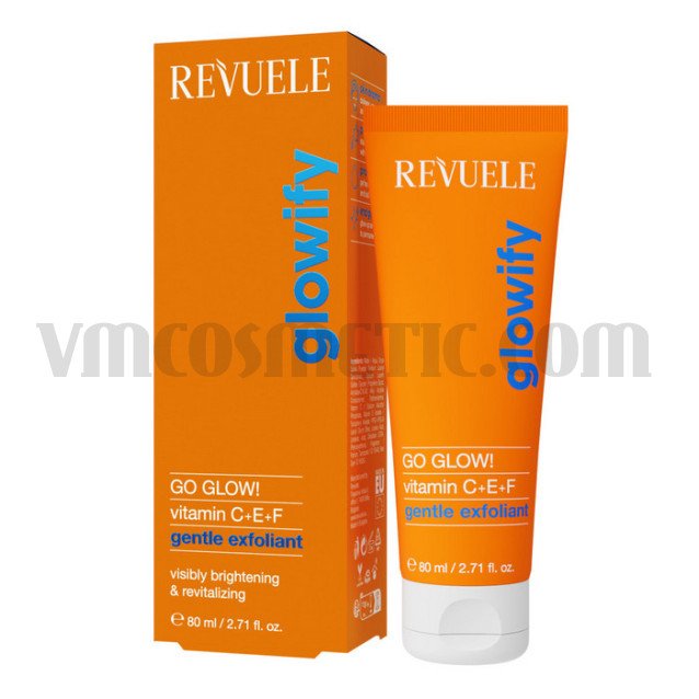 Revuele GO GLOW! Нежен ексфолиант за лице с витамини C+E+F