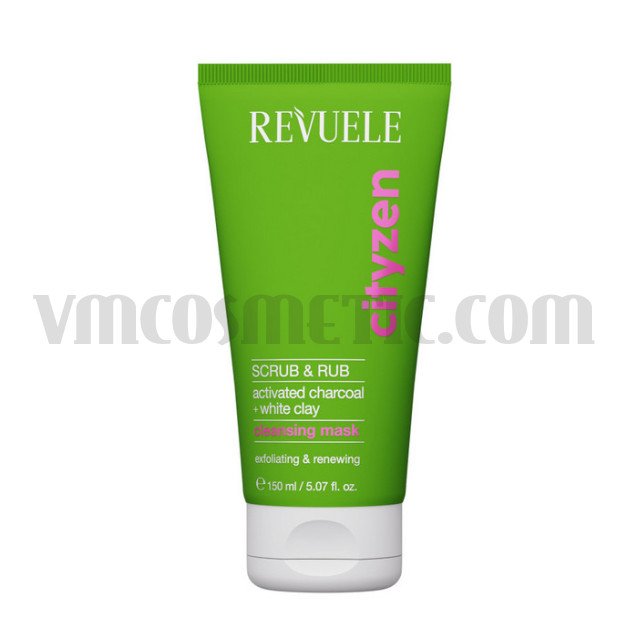 Revuele CITYZEN Scrab&Rub Почистваща маска за лице с активен въглен