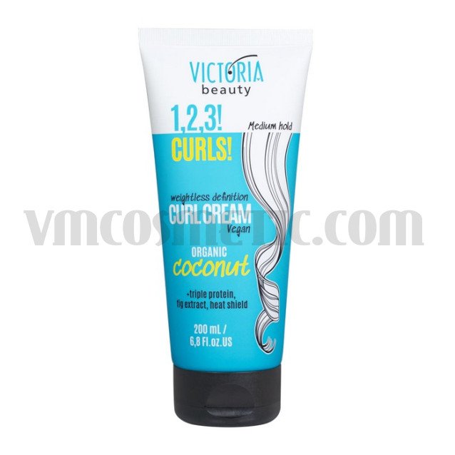 Victoria Beauty 1,2,3! CURLS! Крем за оформяне на къдрици Victoria Beauty 1,2,3! CURLS! Крем за оформяне на къдрици