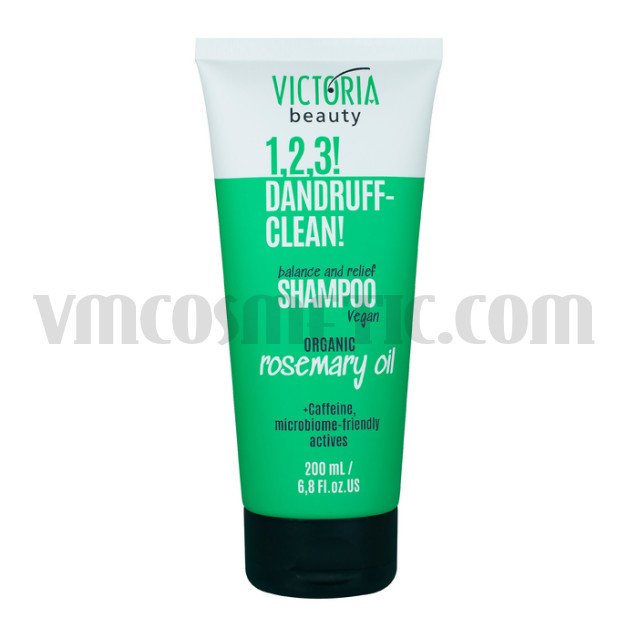 Victoria Beauty  1,2,3! DANDRUFF-CLEAN! Успокояващ шампоан за скалп с кофеин