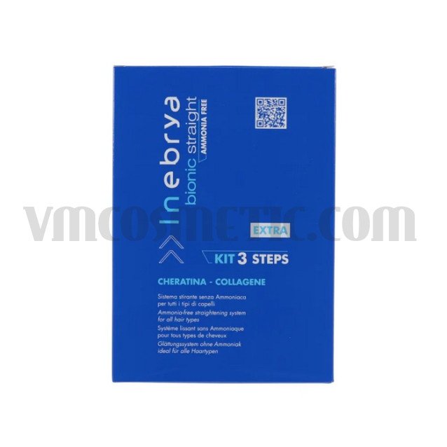 Inebrya Bionic Straight 3 Steps Комплект за трайно изправяне с кератин и колаген