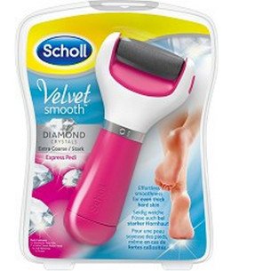 SCHOLL Розова електрическа пила за стъпала с диамантени кристали