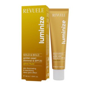Revuele LUMINIZE Gold&Bold Glow Флуид с блясък SPF 20 Revuele LUMINIZE Gold&Bold Glow Флуид с блясък SPF 20