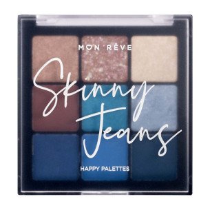 Палитра сенки за очи 9 цвята Mon Reve Skinny Jeans Happy Palettes