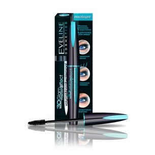 Eveline Make Up Glam 3D ВОДОУСТОЙЧИВА СПИРАЛА "ОБЕМ & ДЪЛЖИНА"