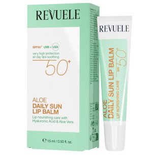 Revuele Aloe Daily Sun Ежедневен балсам за устни с алое и SPF 50+ Revuele Aloe Daily Sun Ежедневен балсам за устни с алое и SPF 50+