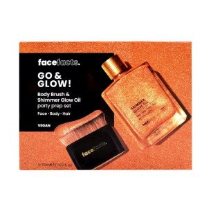 Facefacts Go & Glow Комплект (Shimmer Glow + четка)