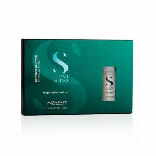 Възстановяващи ампули за коса с бамбук Alfaparf Semi Di Lino Reconstruction Reparative Lotion 6X13мл.