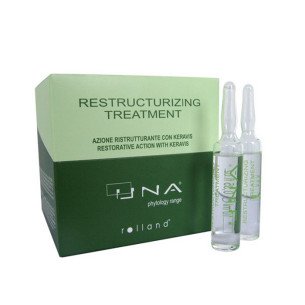 Ампули за активна грижа за изтощени и третирани коси Rolland UNA Restructurizing Treatment