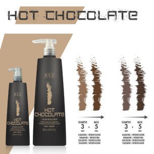  Оцветяващата маска с тониращо действие в топъл шоколодов цвят BES Hot Chocolate