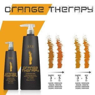 Оцветяващата маска с тониращо действие в оранжево-меден цвят BES Orange Therapy