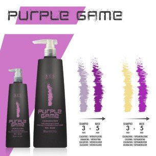 Оцветяваща маска с тонизиращо действие в пурпурно розов цвят BES Purple Game