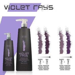 Оцветяваща маска с тонизиращо действие Виолет Bes Violet Rays