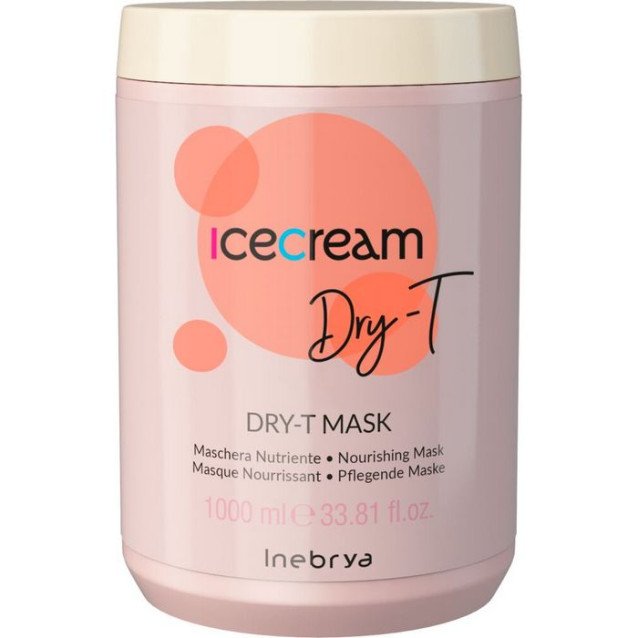 Inebrya Dry-T Подхранваща маска за суха, къдрава и третирана коса Inebrya Dry-T Подхранваща маска за суха, къдрава и третирана коса
