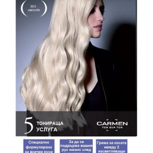 Carmen Ton sur Ton-P12-Тонер след изрусяване - Пепелно перлено - 60мл. Carmen Ton sur Ton-P12-Тонер след изрусяване - Пепелно перлено - 60мл.